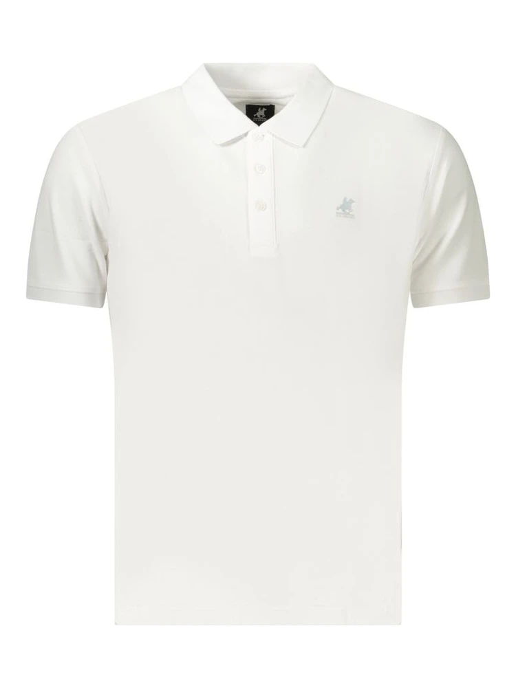 Blue Cotton Polo Shirt