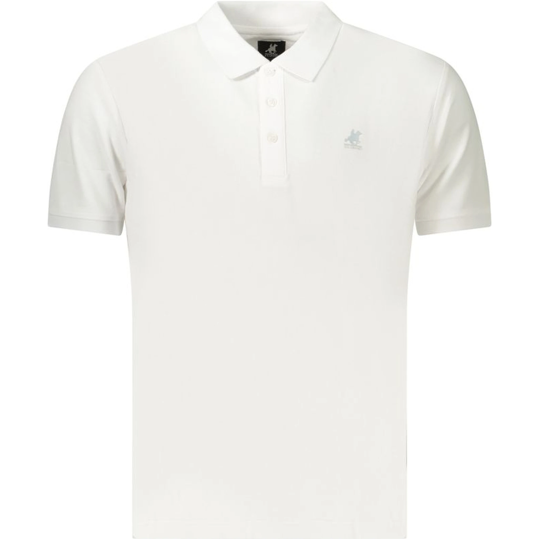 Blue Cotton Polo Shirt