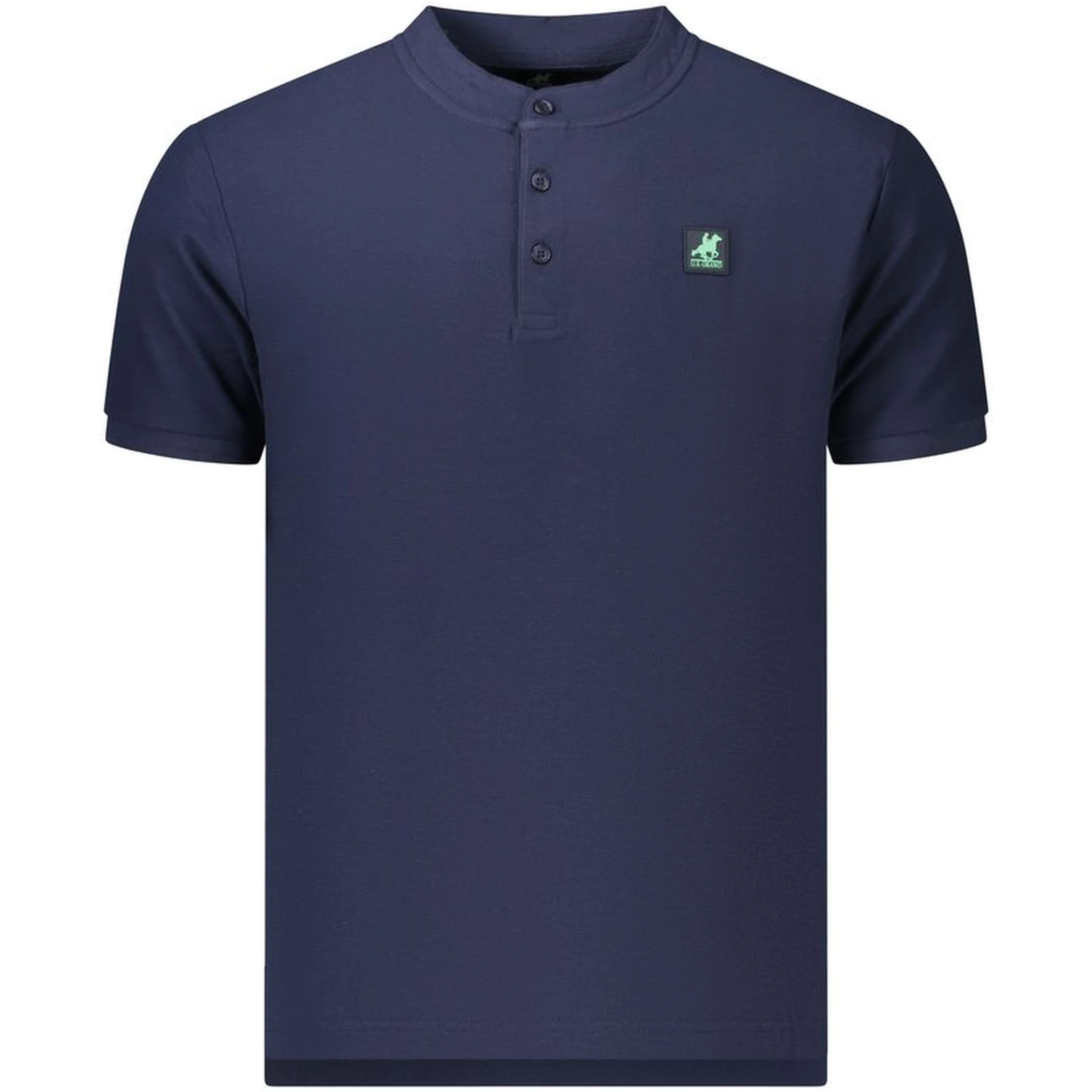 Blue Cotton Men's Polo