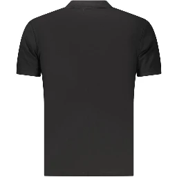 Black Cotton Men's Polo Shirt