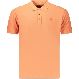 Orange Cotton Men's Polo Shirt