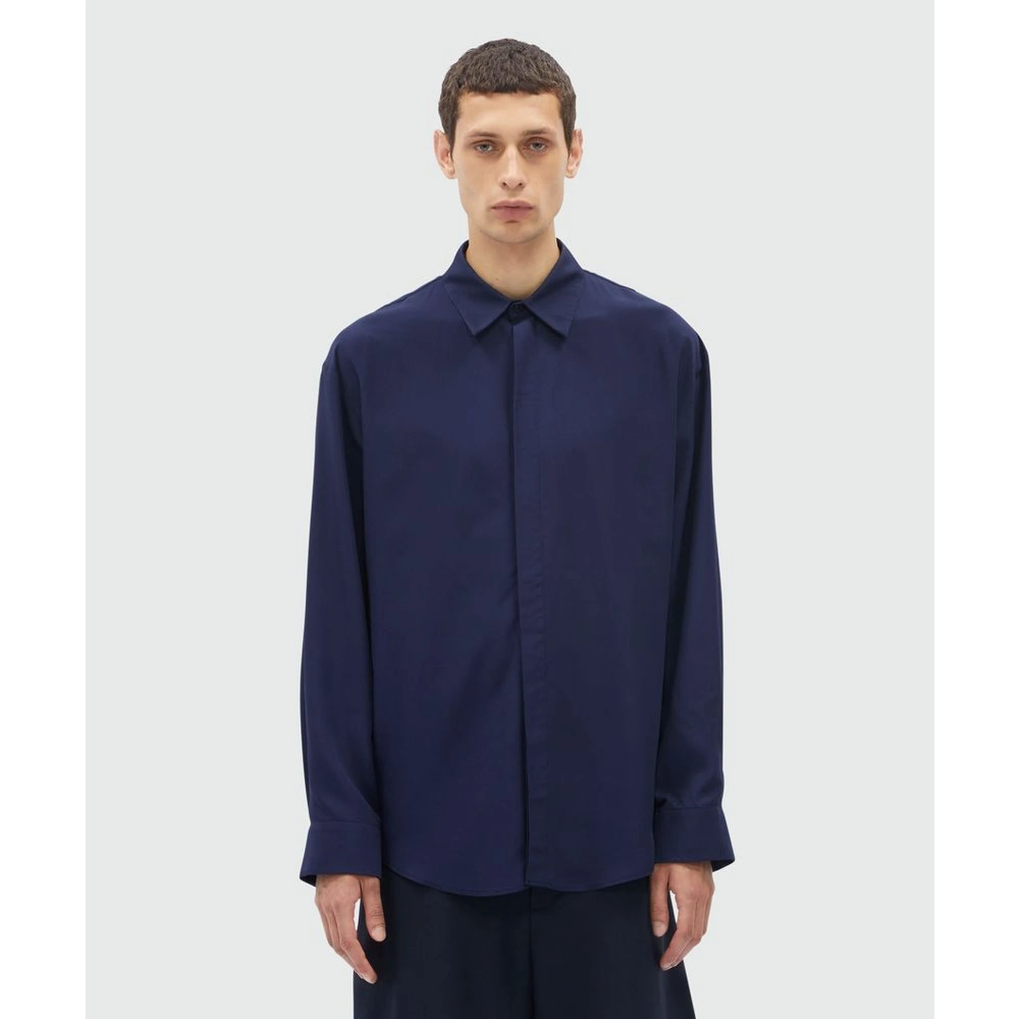 Blue Viscose Blouse
