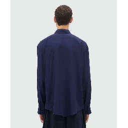 Blue Viscose Blouse