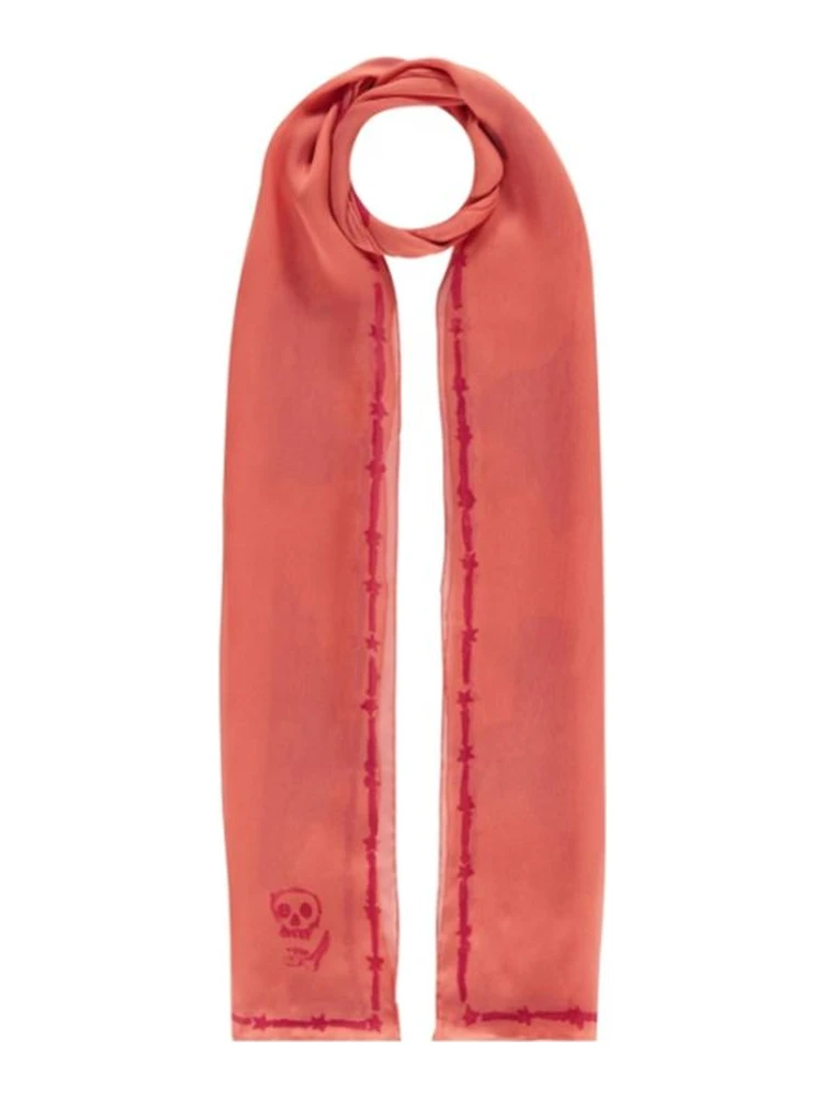 Orange Silk Scarf