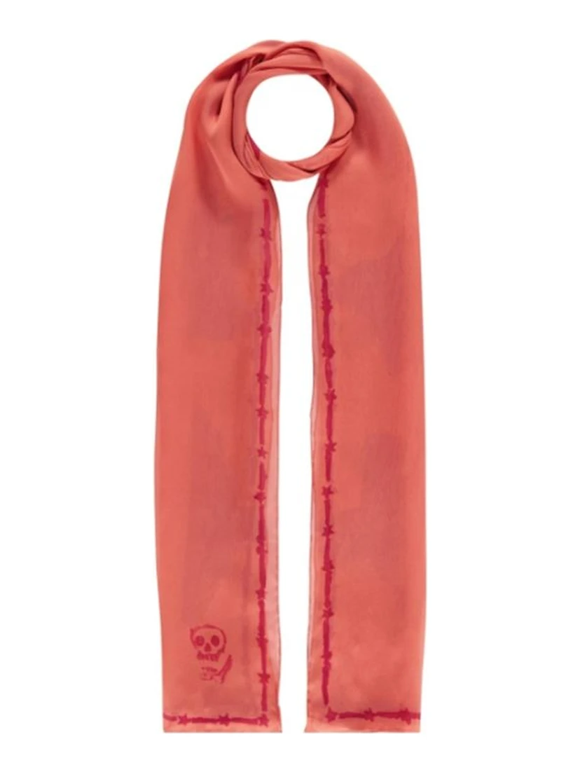 Orange Silk Scarf
