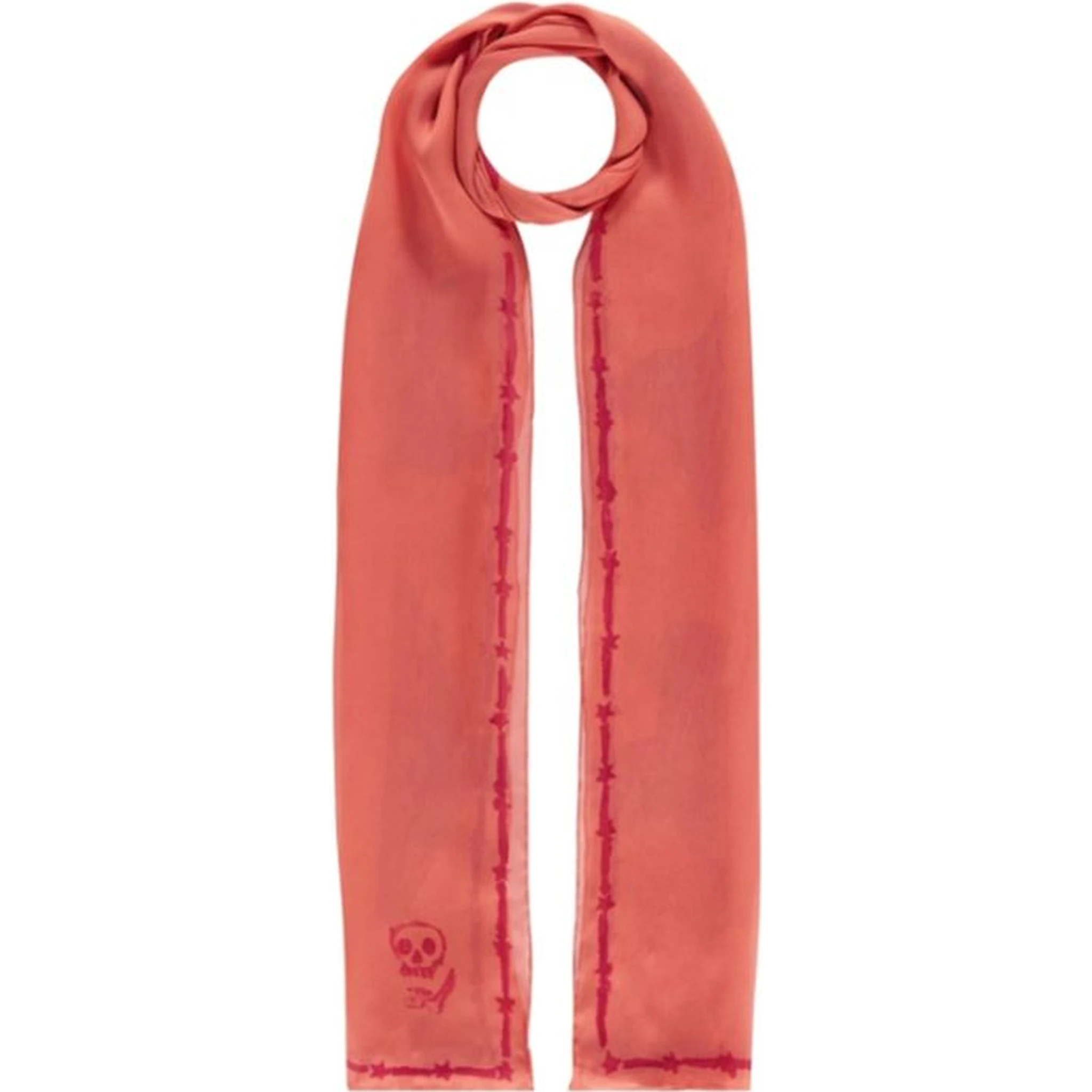 Orange Silk Scarf
