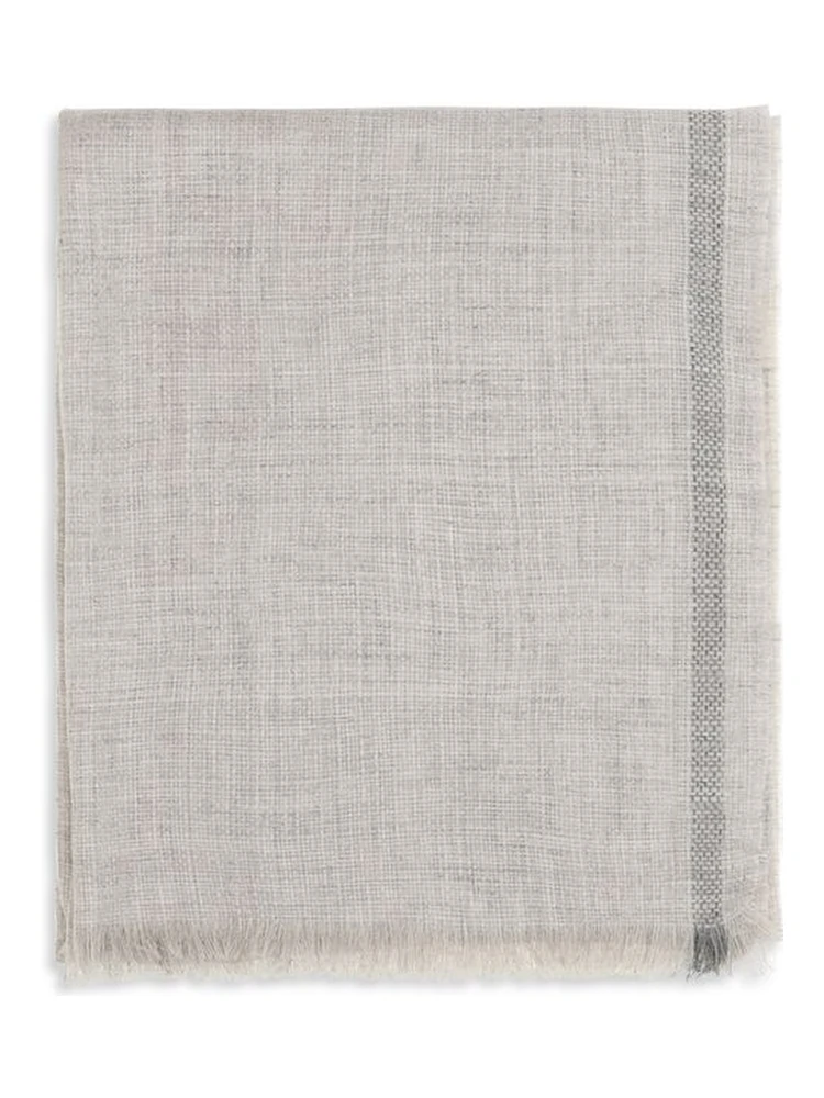 Gray Linen Scarf