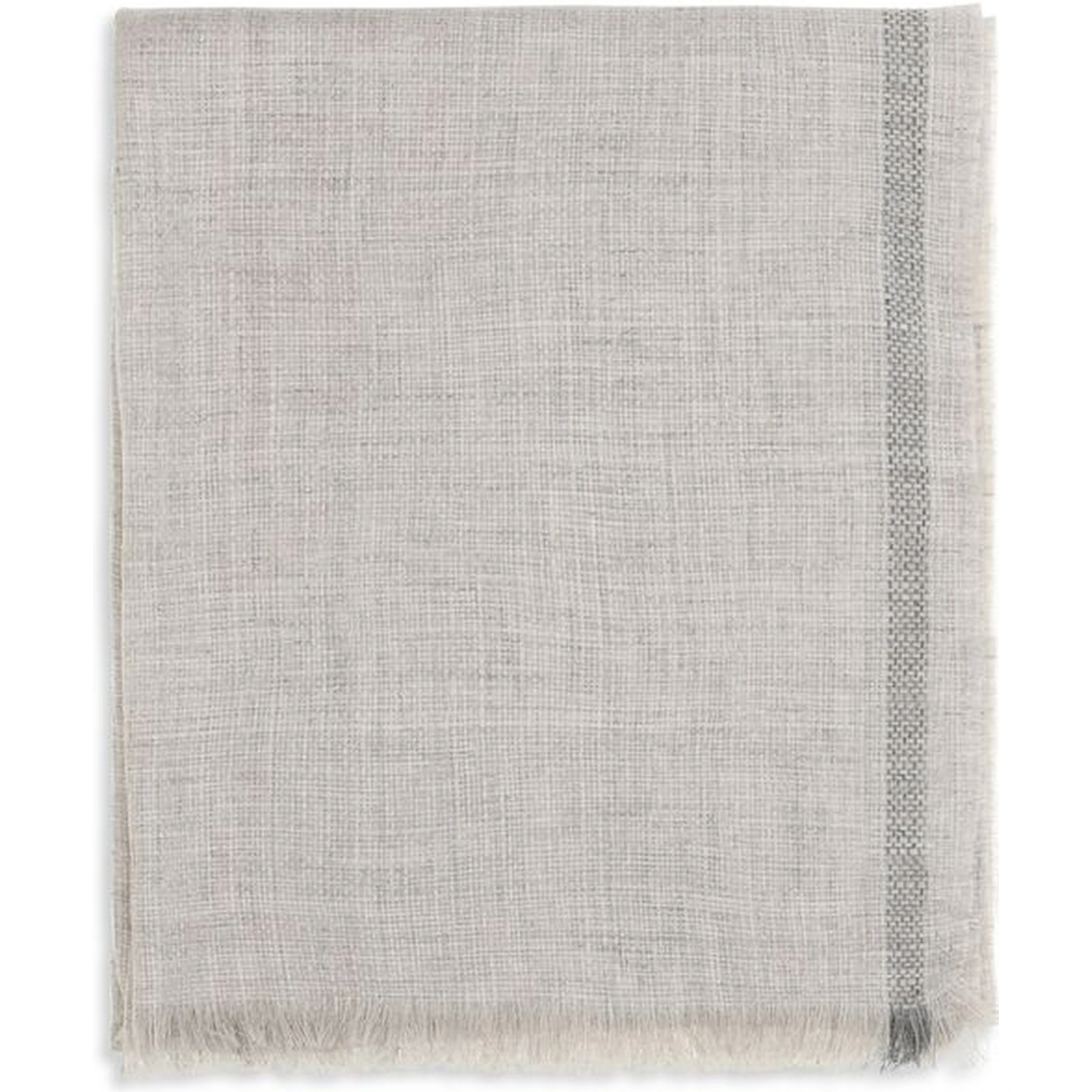 Gray Linen Scarf