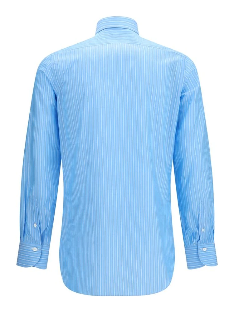 Blue Cotton Pattern Shirt alternative
