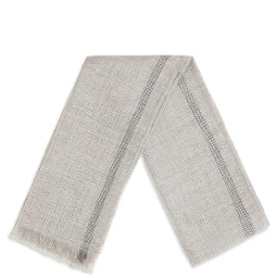 Gray Linen Scarf