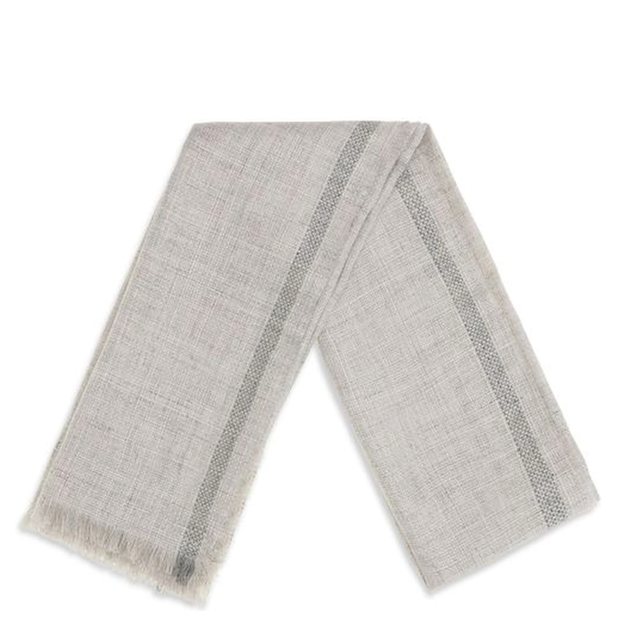 Gray Linen Scarf