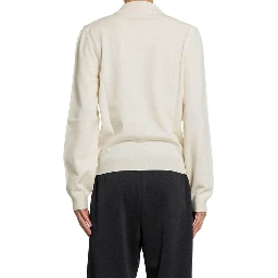 White Elastane Sweatshirt