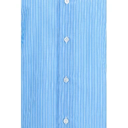 Blue Cotton Pattern Shirt
