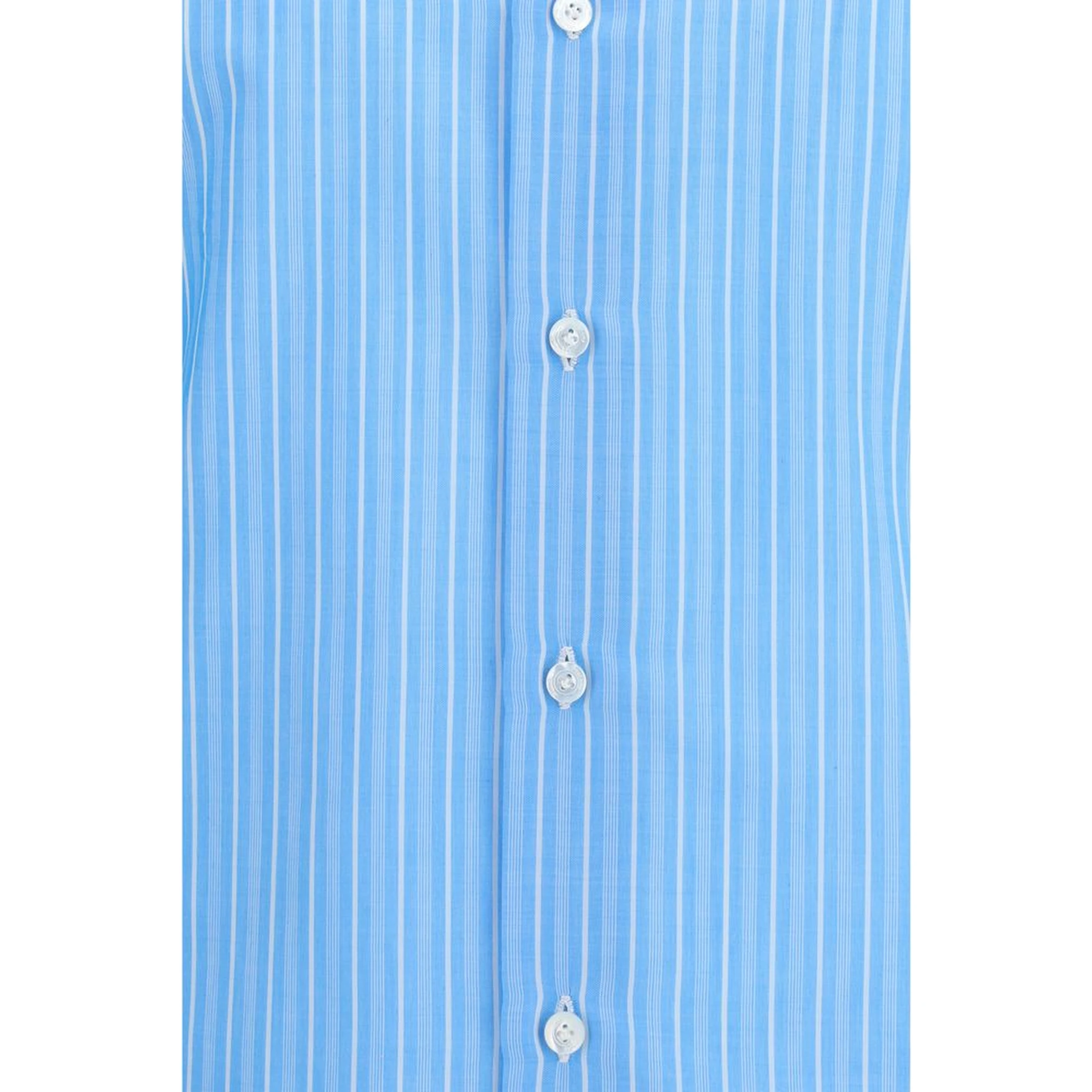 Blue Cotton Pattern Shirt