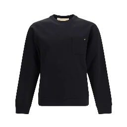 Black Cotton Sweatshirt