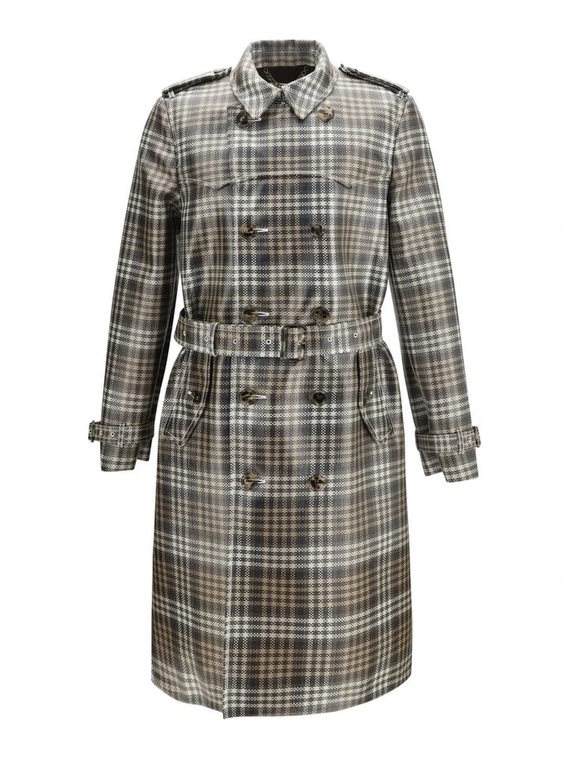 Brown Polyester Coat