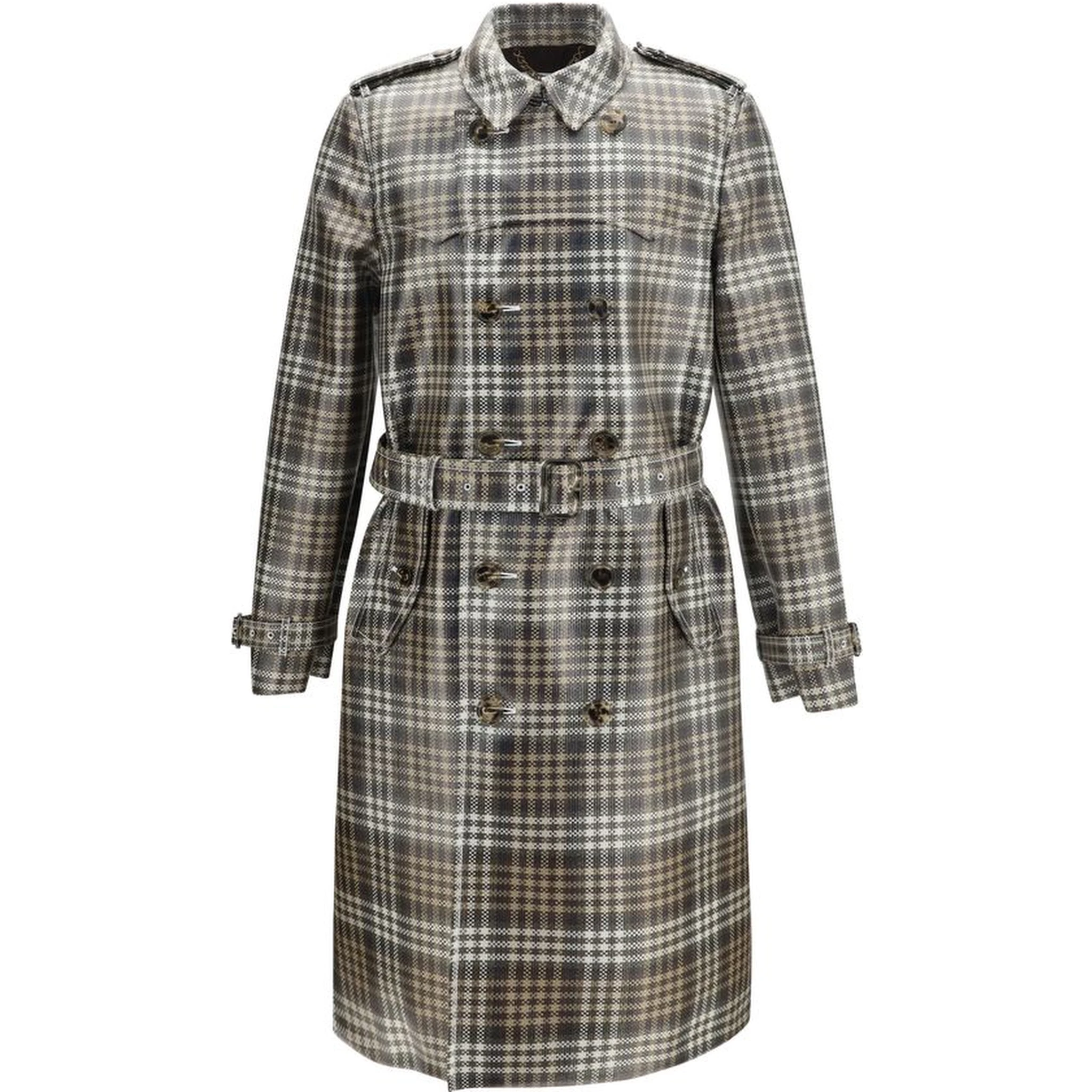 Brown Polyester Coat