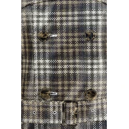 Brown Polyester Coat