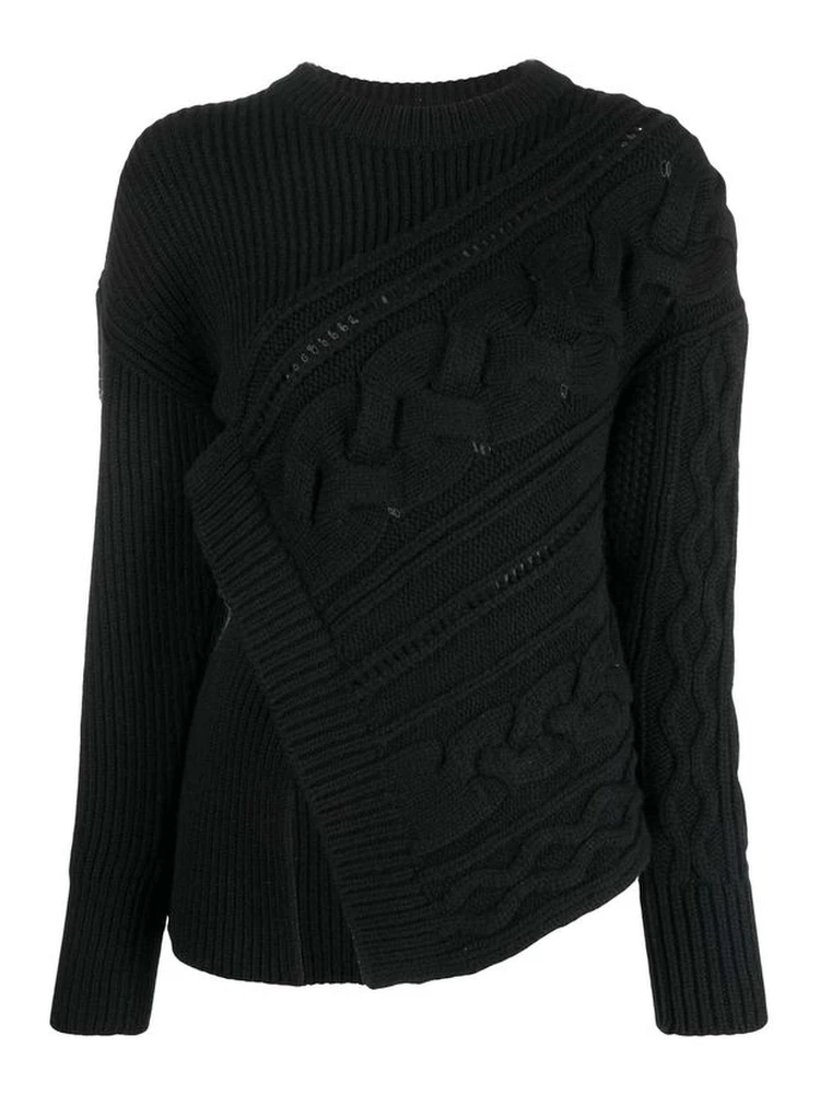Black Wool Sweatshirt