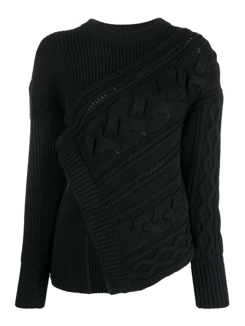 Black Wool Sweatshirt