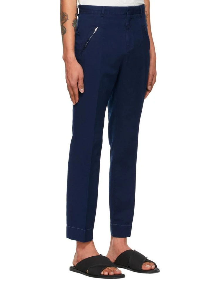 Blue Cotton Casual Pants alternative