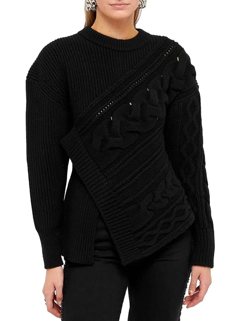 Black Wool Sweatshirt