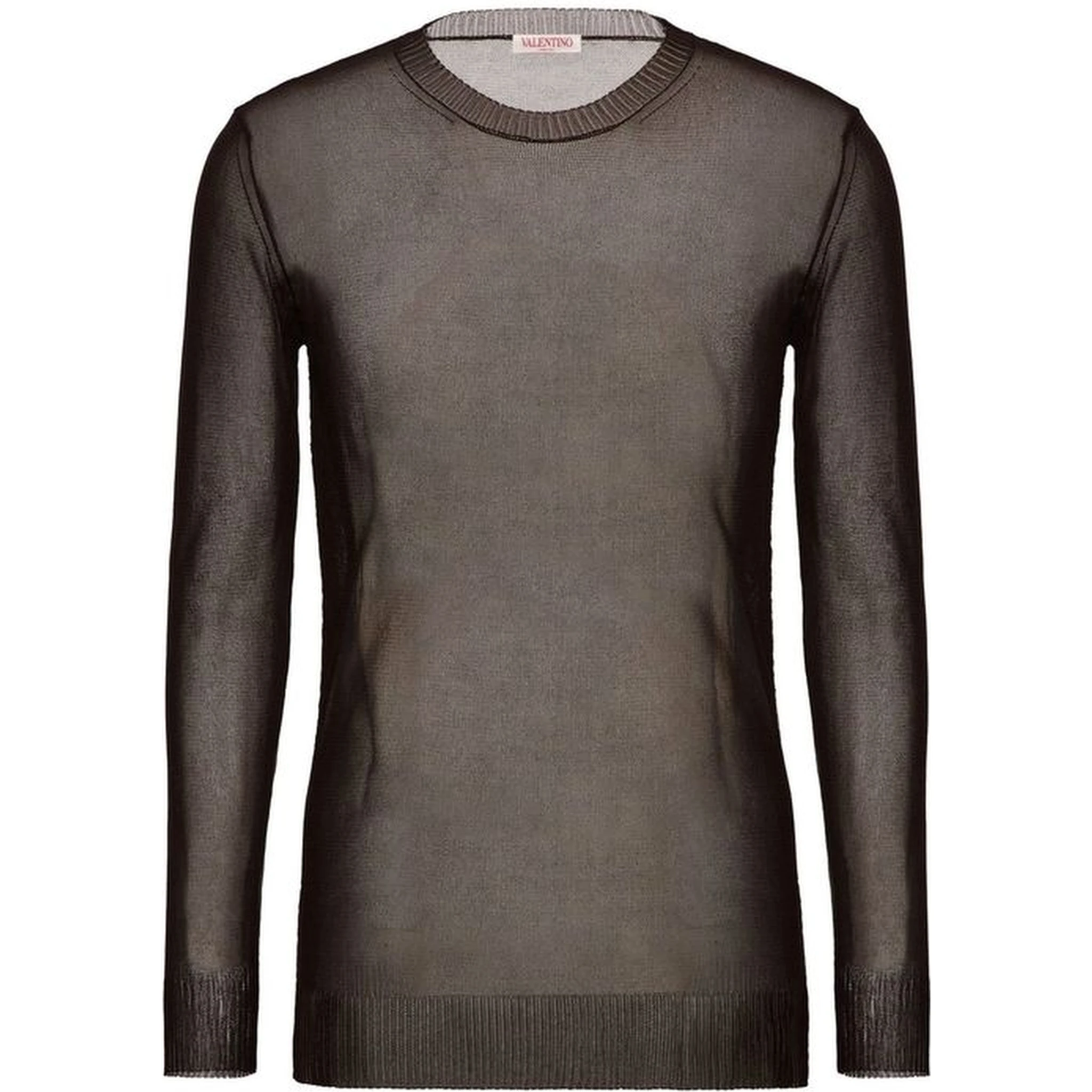 Brown Silk Sweatshirt