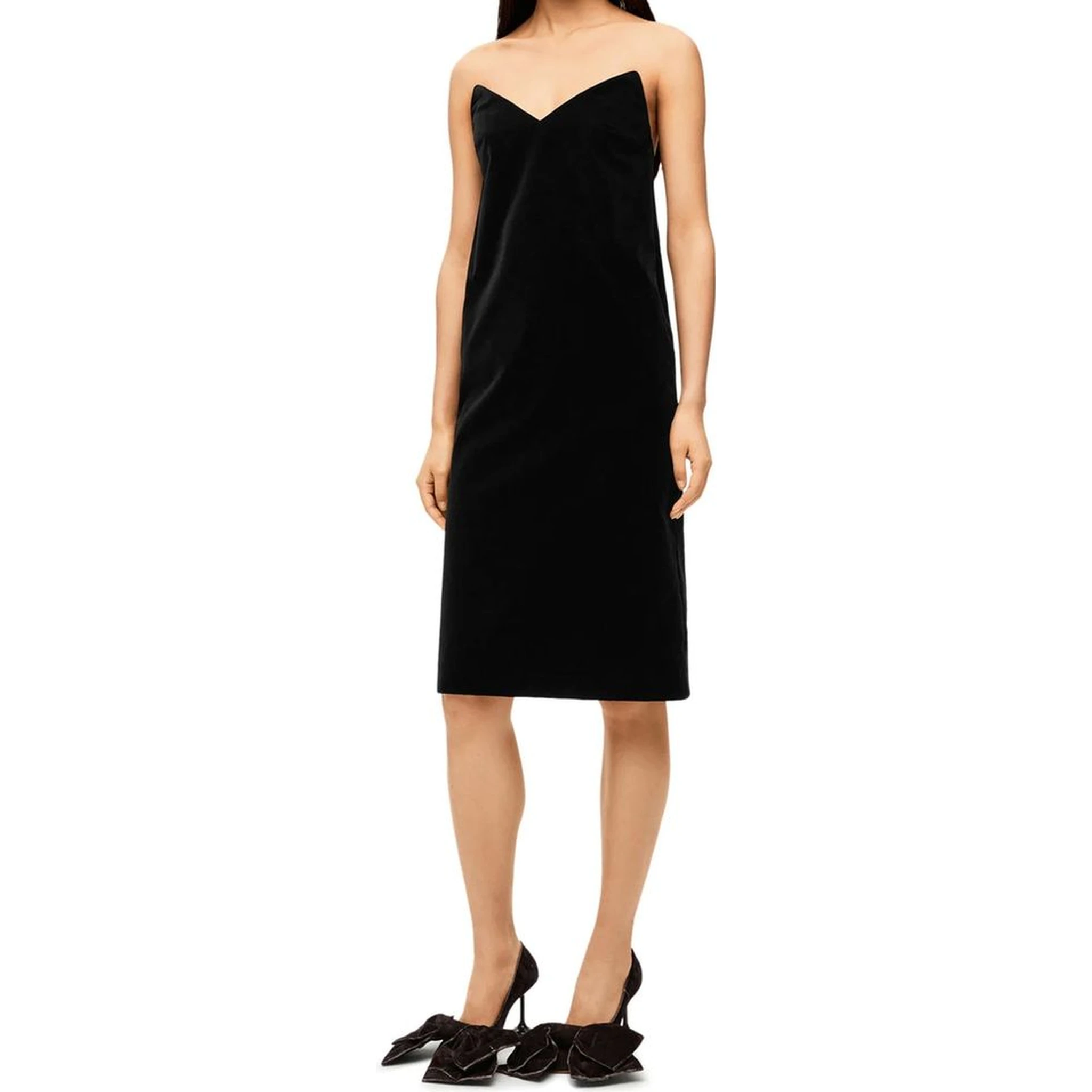 Black Cotton Cocktail Dress