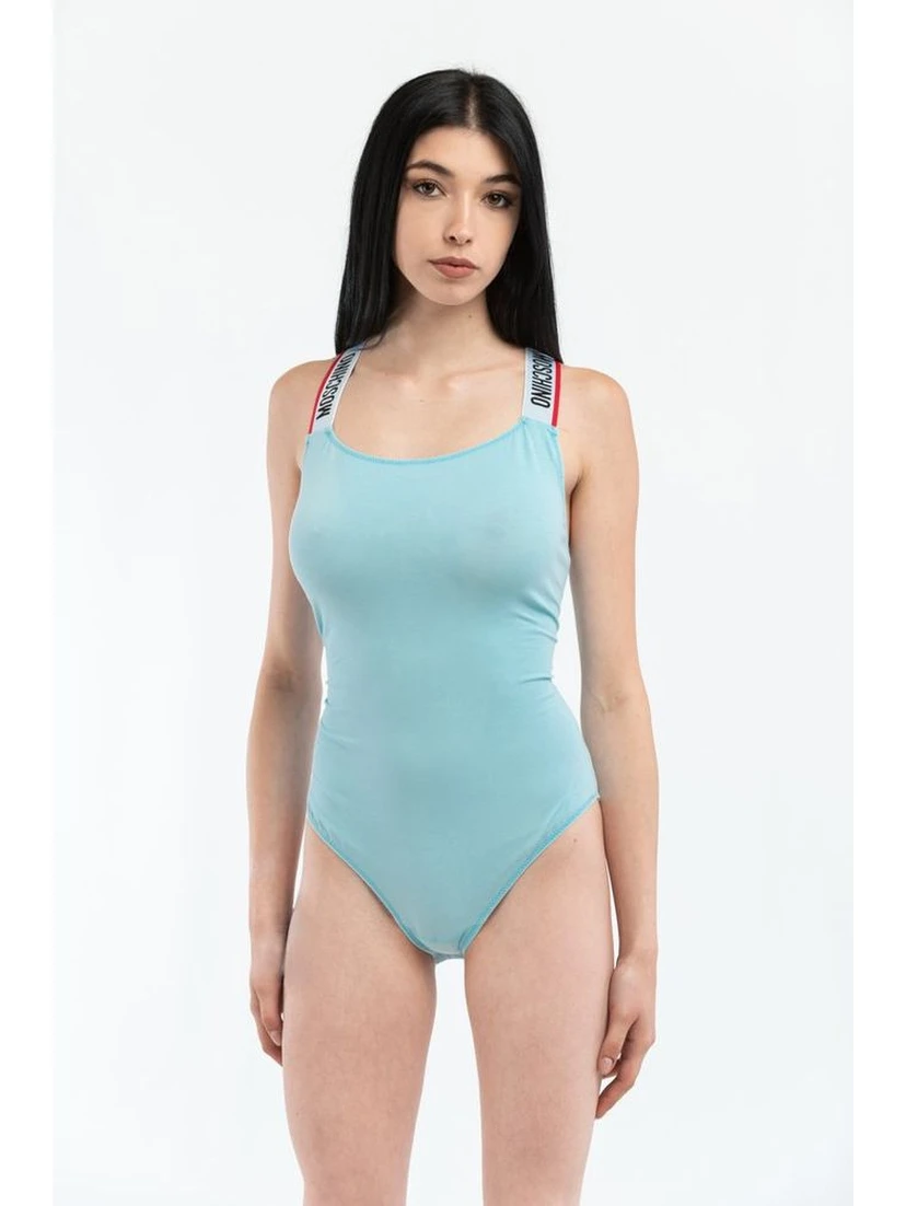 Blue Cotton Bodysuit
