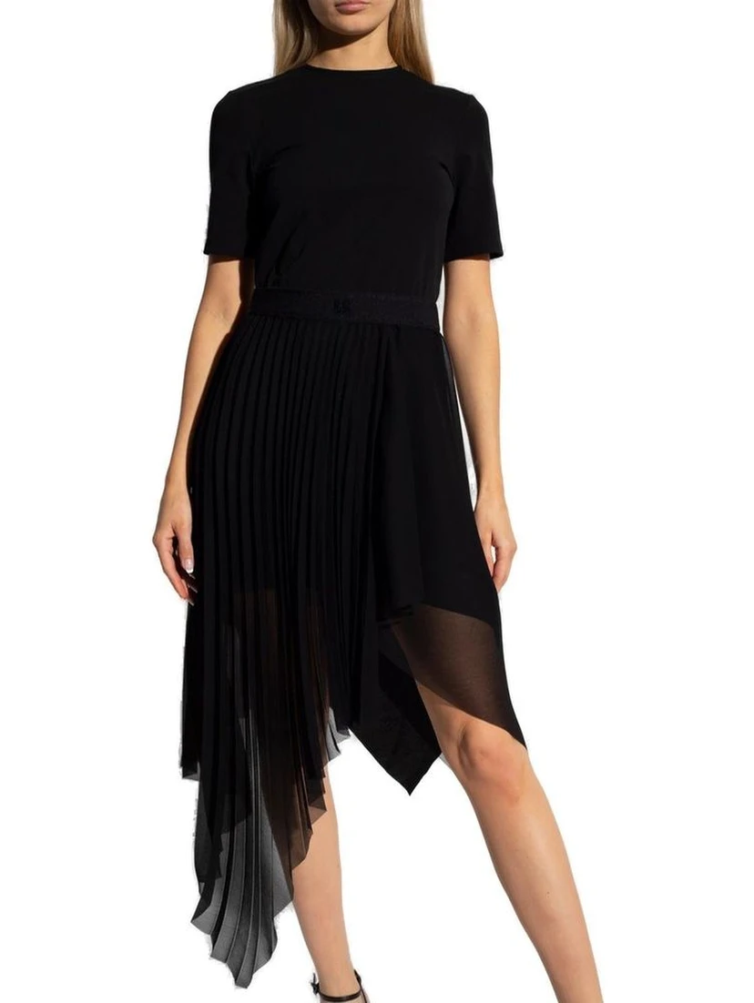 Black Polyester Casual Dress