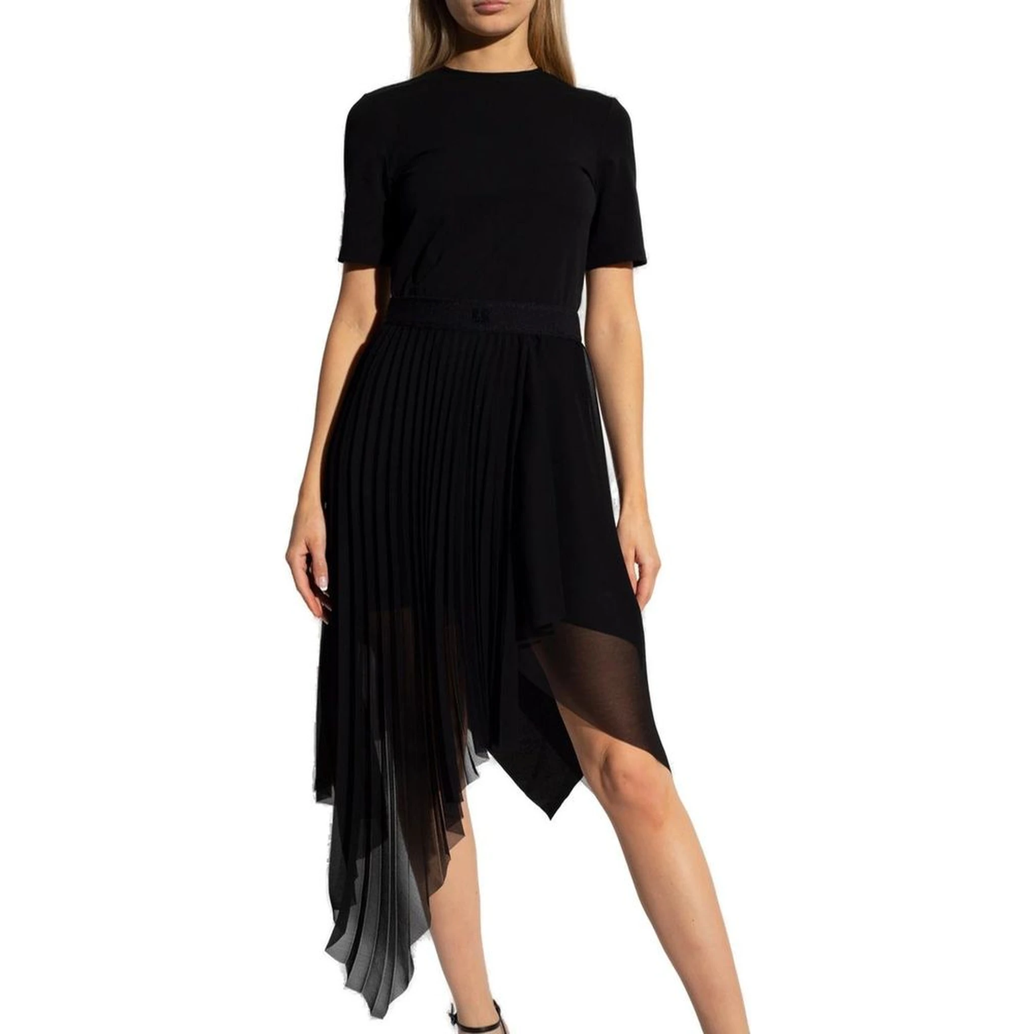 Black Polyester Casual Dress