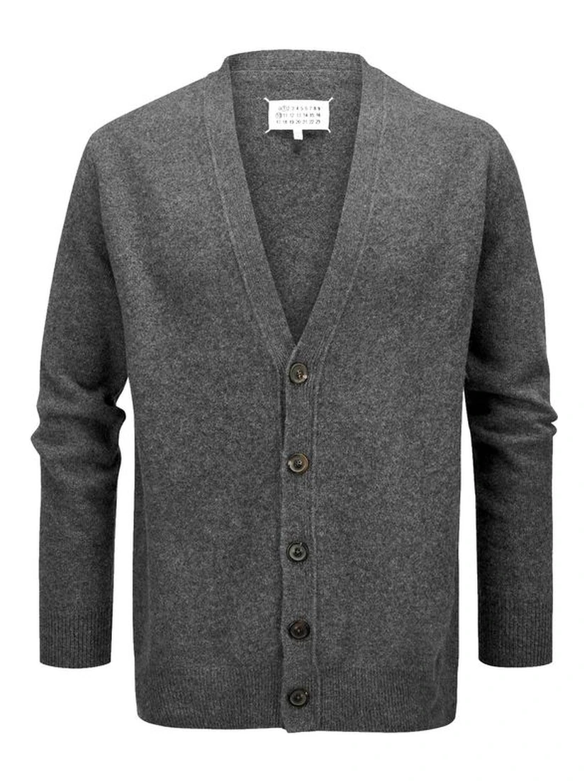 Gray Wool Cardigan