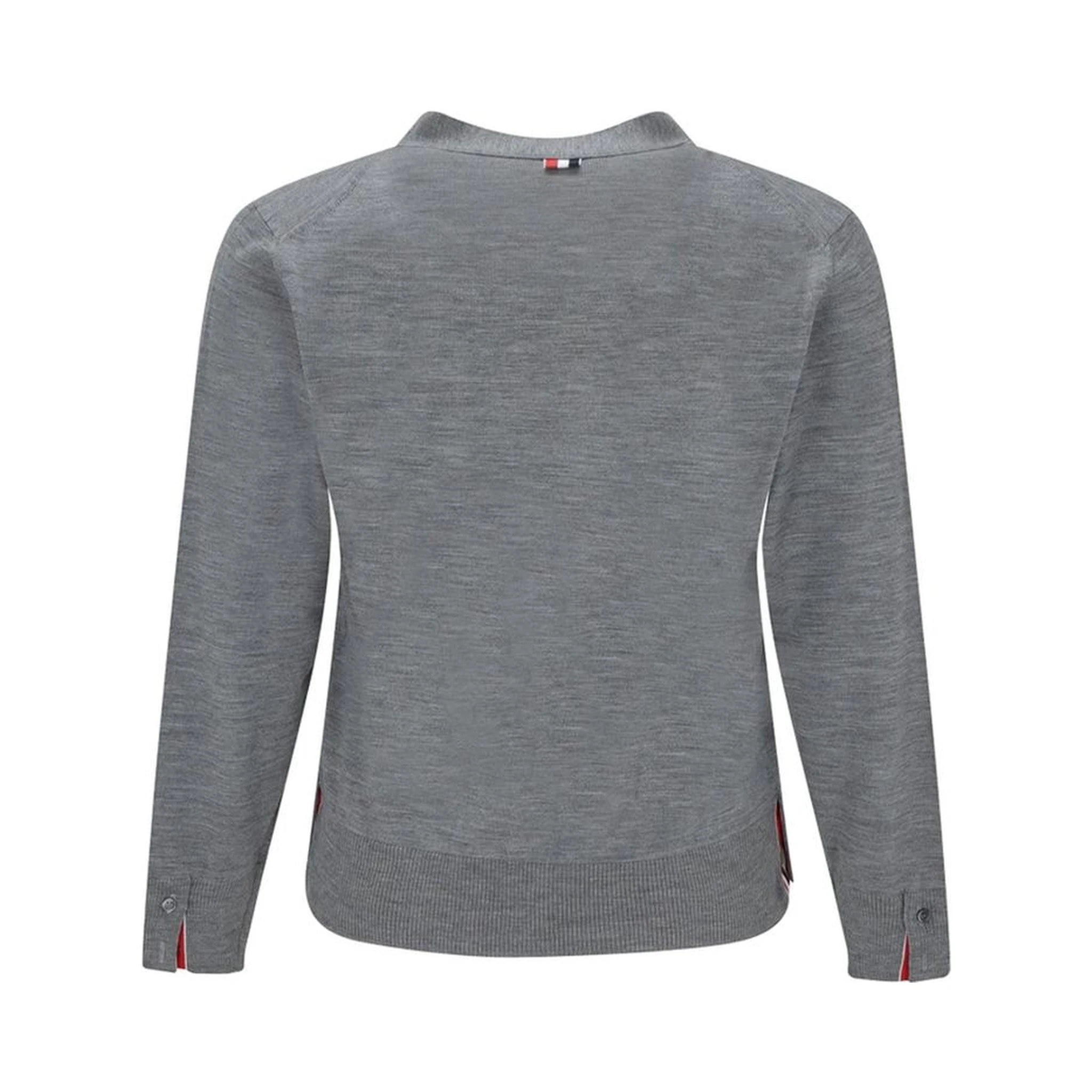 Gray Virgin Wool Cardigan