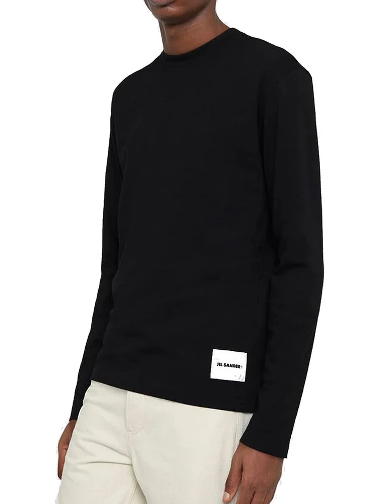 Black Cotton Long Sleeve T-Shirt alternative