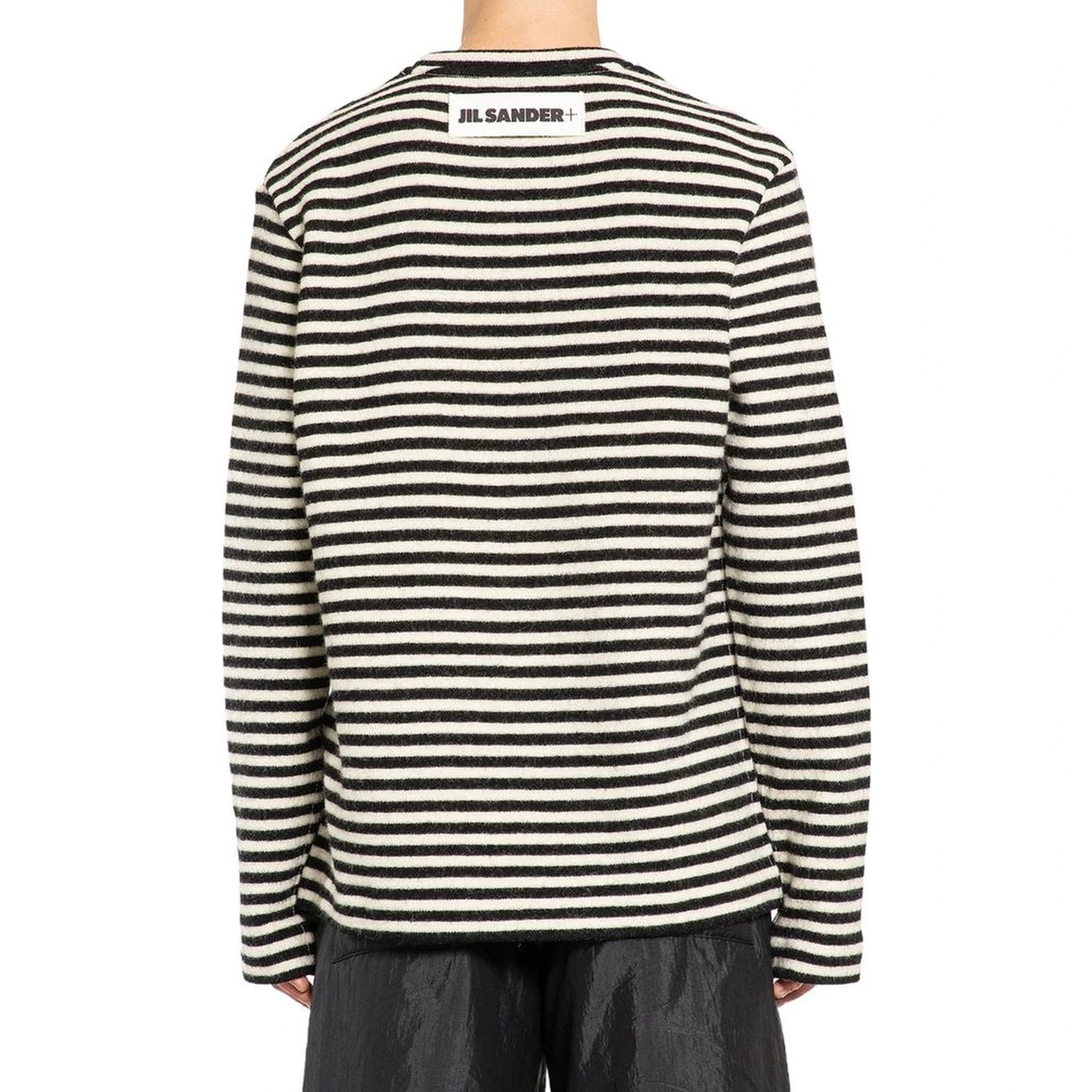White Wool Long Sleeve T-Shirt