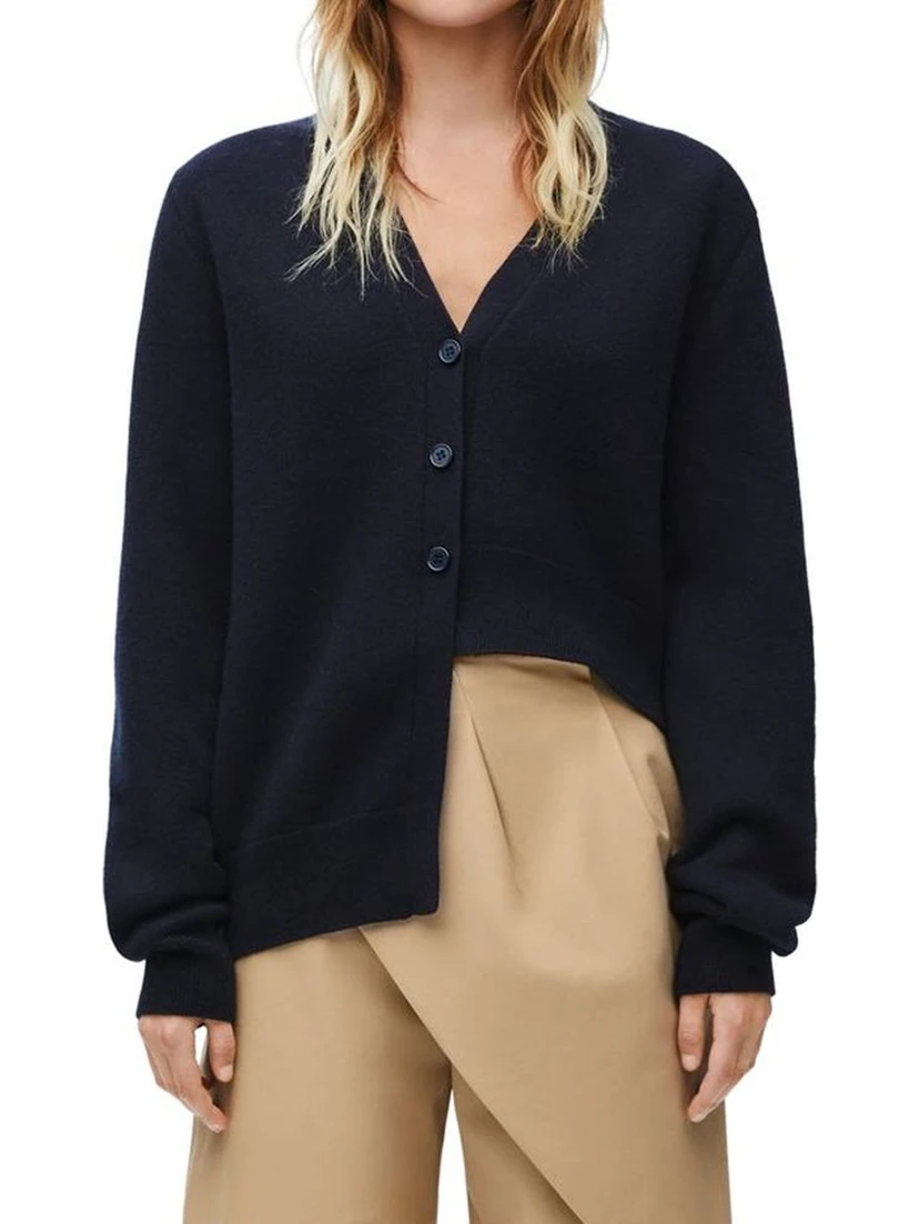 Blue Cashmere Cardigan