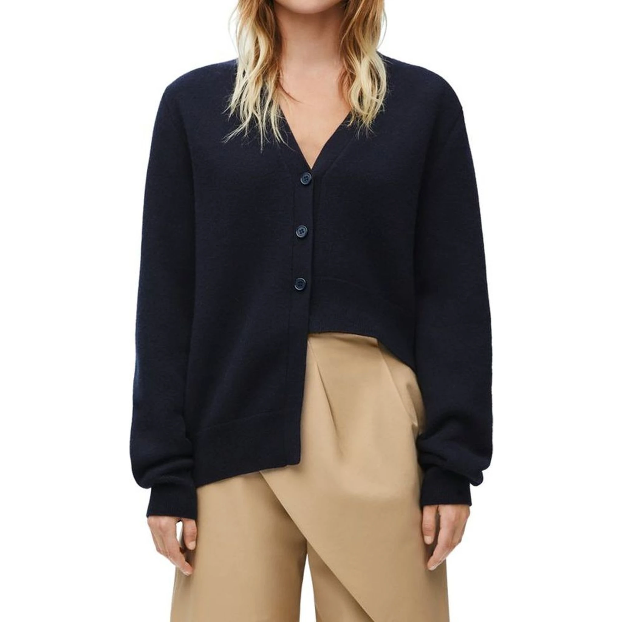 Blue Cashmere Cardigan