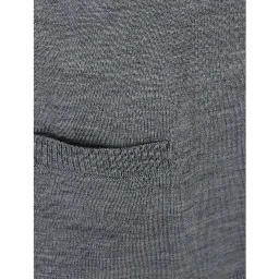 Gray Virgin Wool Cardigan