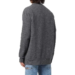 Gray Wool Cardigan