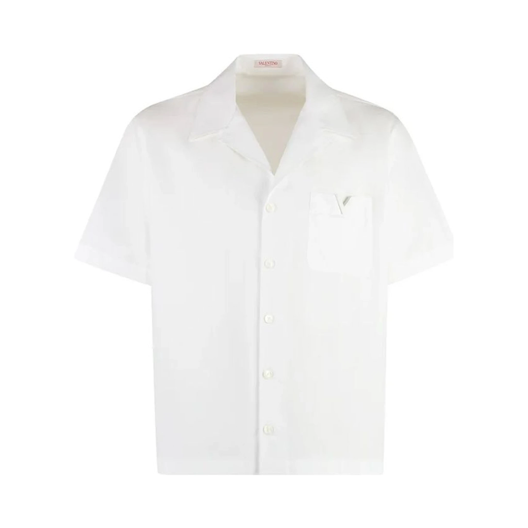 White Cotton Shortsleeve Shirt