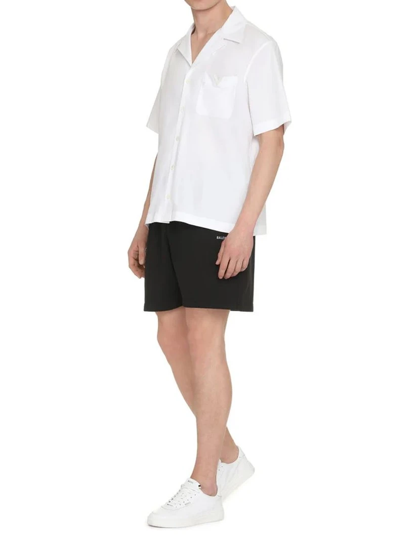 White Cotton Shortsleeve Shirt