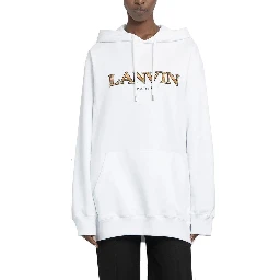 سويت شيرت قطني أبيض