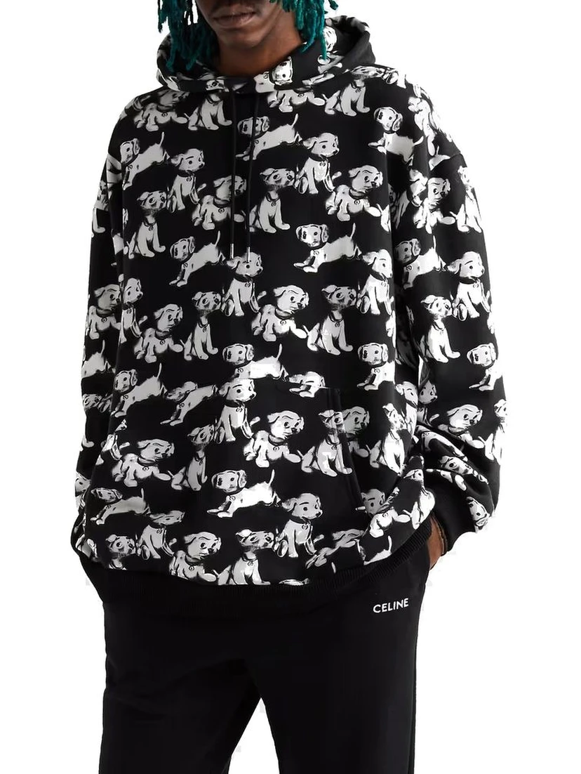 Black Cotton Sweatshirt
