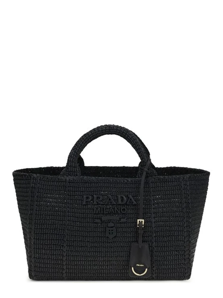Black Viscose Handbag