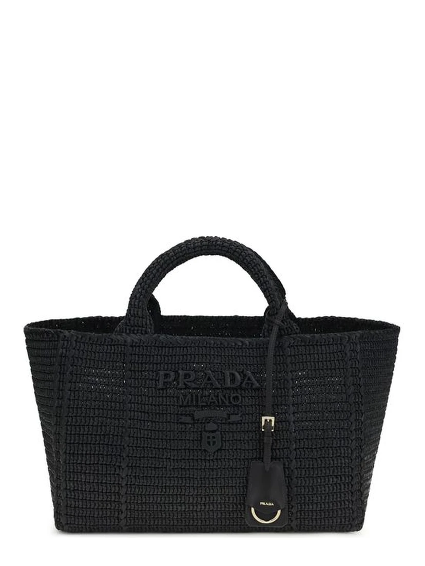 Black Viscose Handbag