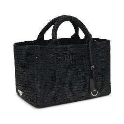 Black Viscose Handbag