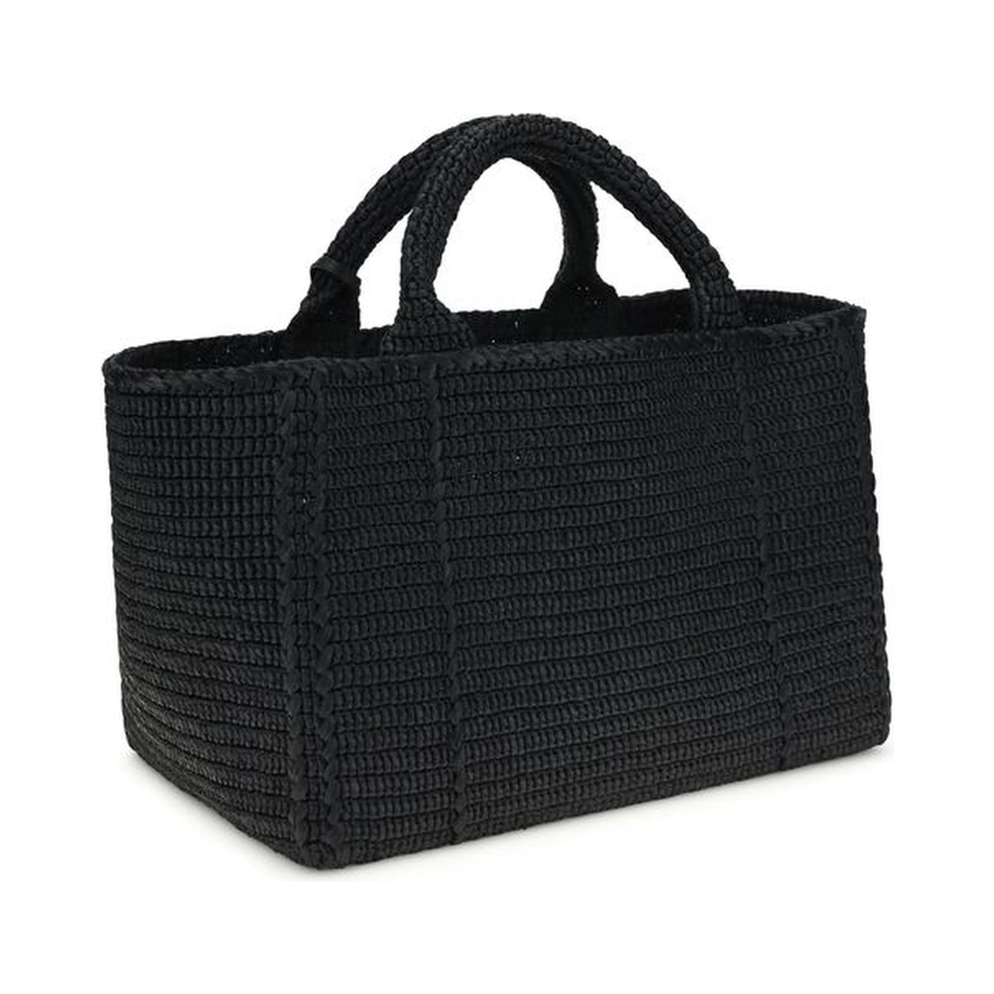 Black Viscose Handbag