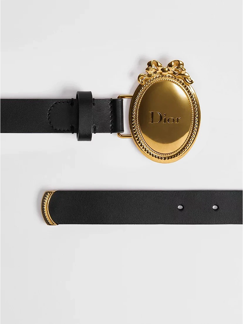 CHRISTIAN DIOR MEDALLION belt