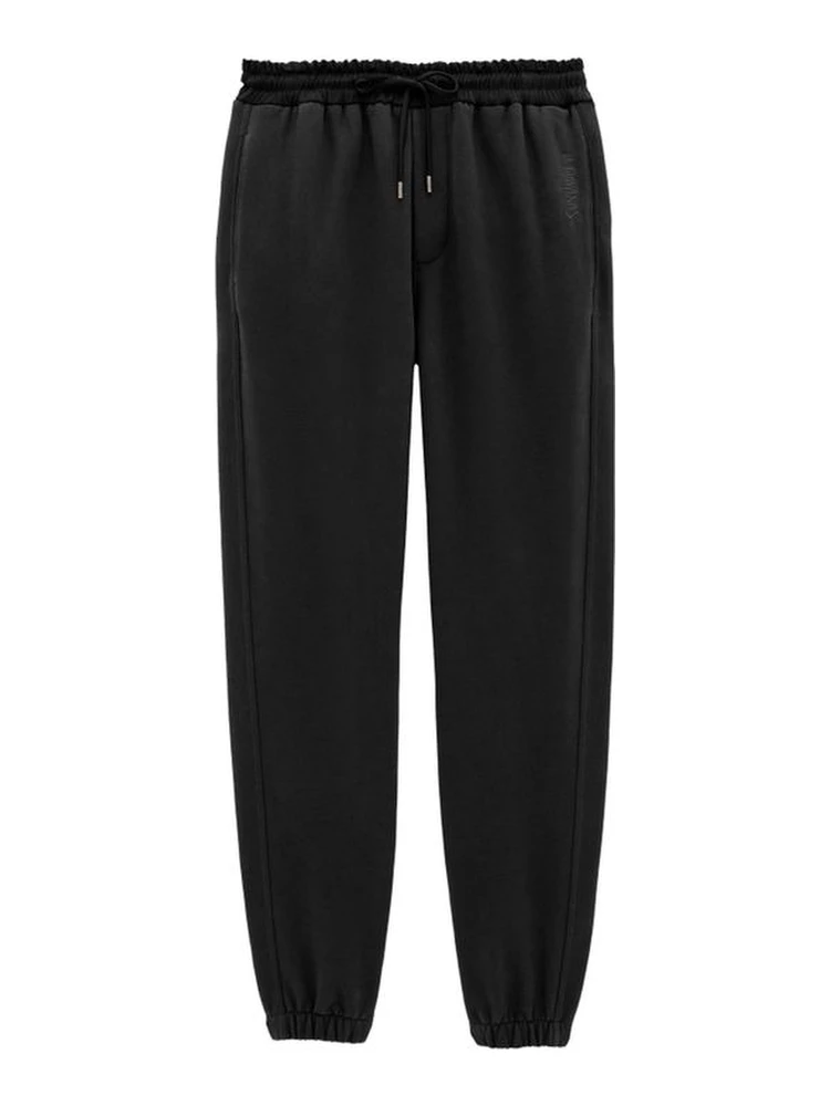 Black Cotton Joggers (Workout Pants)