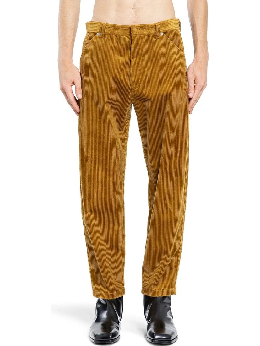 Bicolor Cotton Casual Pants